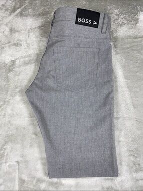 Boss Hugo Boss Delaware Slim Fit Mens Jeans 34x32 Gray Stretch
